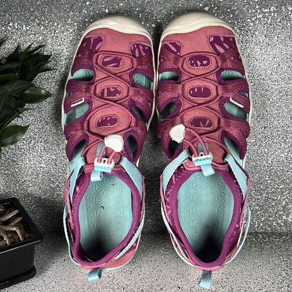 Keen Big Kids' Pink Moxie Sandals Shoes Washable + Waterproof Size 5 - Picture 8 of 9